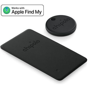 Chipolo One & Card Spot Bundel - Bluetooth Tracker - Zwart - 2-Pack