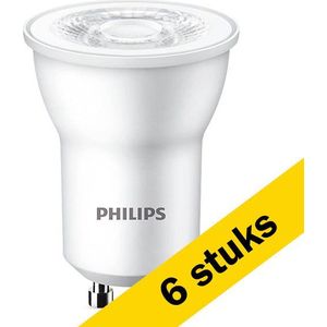 6x Philips GU10 LED spot | MR11 | 2700K | 3.5W (35W)