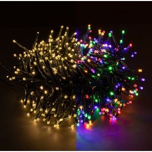 Clusterverlichting 8,6 meter | multicolor & warm wit | 768 lampjes