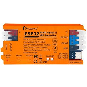 ESP32 WLED Digital LED Controller | 5V-24V | Gledopto