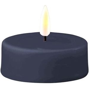 Luxe LED kaars -  Royal blauwLED Candle 6.1 x 5.5 cm - net een echte kaars! Deluxe Homeart