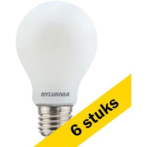 6x Sylvania LED lamp E27 | Peer A60 | Mat |  6500K | Dimbaar | 9W (75W)