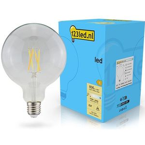123led LED lamp E27 | Globe G125 | Dim to Warm | Filament | 2200-2700K | Dimbaar | 7W (60W)