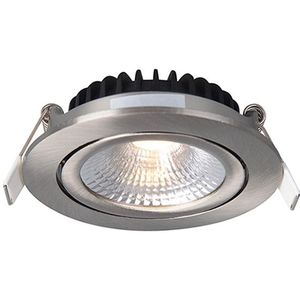 Led inbouwspot | Nikkel | Rond | 2700K | Ø 85mm | IP54 | 5W | EcoDim