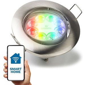 Smart inbouwspot GU10 | Rond | Geschikt voor Philips Hue (Nikkel, IP20, 1 stuk)