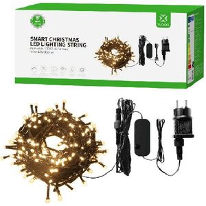 WOOX R5168 Slimme kerstverlichting | 20 meter | Warm wit (200 leds, Wifi, Muziek, IP44)