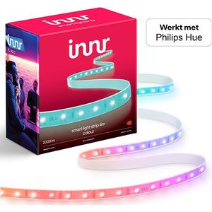 Innr Led Strip 4 Meter - Slimme Ledstrip - Werkt met Philips Hue*, SmartThings, Amazon Echo - RGBW: 16 Miljoen Kleuren