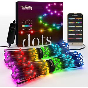 Twinkly Dots RGB | 20 meter | Zwart (400 leds, Wifi, IP44)