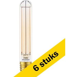 6x Sylvania LED lamp E27 | Buis T32 | Vintage | Goud | 2000K | Dimbaar | 7W (45W)