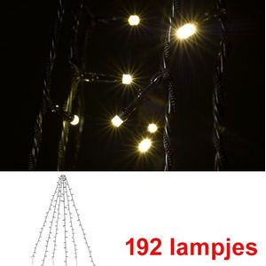 Vlaggenmast verlichting 2 meter hoog | warm wit | 192 lampjes