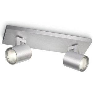 Philips Led opbouwspot | Rond | myLiving Runner | Aluminium | 2x GU10 fitting