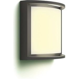 Philips myGarden wandlamp | Samondra | 2700K | Ultra Efficient | IP44 | 3.8W | Antraciet