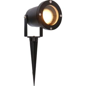 LED's Light LED Prikspot met Stekker - Kantelbaar - GU10 Fitting - IP54 - Model Melfi - Zwart