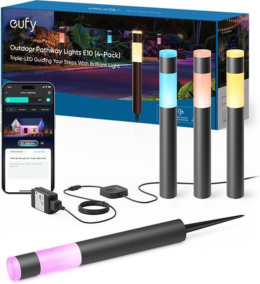Eufy Outdoor Pathway Light E10 | RGBWW | 350 lumen | 4 stuks