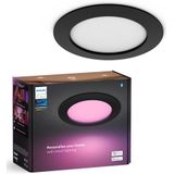 Philips Hue Inbouwspot | Slim Recessed 170mm | White en Color Ambiance | Zwart | 12W