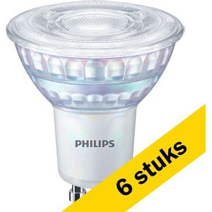 6x Philips GU10 LED spot | 2700K | Dimbaar | 3W (35W)