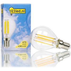 123led LED lamp E14 | Kogel P45 | Filament | Helder | 2700K | Dimbaar | 4.5W (40W)