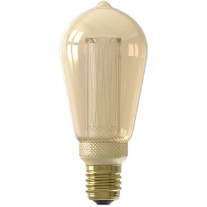 Calex LED lamp E27 | Edison ST64 | Crown | Goud | 1800K | Dimbaar | 3.5W (15W)