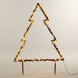 Kerstboom op tuinsteker | 53 x 75 cm | 175 leds | Warm Wit