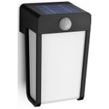 Philips myGarden Solar wandlamp met sensor | Shroud | 2700K | Mat | IP44 | Zwart