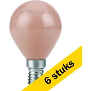 6x 123led LED lamp E14 | Kogel | Filament | Flame | 1800K | Dimbaar | 4.5W (25W)