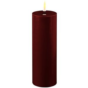 Luxe LED kaars - Bourgogne Rood LED Candle 5 x 15 cm - net een echte kaars! Deluxe Homeart