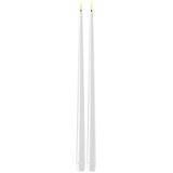 Deluxe Homeart - Led Kaars Wit 2.2 x 38.0 cm (2x Shiny Dinner Candles)