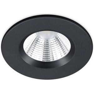 Led inbouwspot | Rond | Zagros | Zwart | Dimbaar | Ø 72mm | IP65 | 5.5W