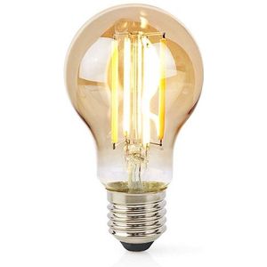 Nedis Smart lamp E27 | Peer A60 | 1800-3000K | Filament | Goud | 806 lumen | 7W