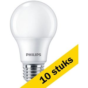 10x Philips LED lamp E27 | Peer A60 | Mat | 4000K | 8W (60W)