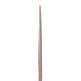 Deluxe Homeart Led Shiny Dinnercandle 2 stuks 38 cm Rose