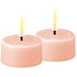 Luxe LED Kaars - Light Pink LED Tealight Candle D4,1 X 4,5 cm (2 Pcs.)