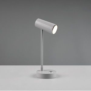 Oplaadbare tafellamp | Lenny | 3000-4000-6000K | IP20 | 2.5W | Grijs | Trio Lighting