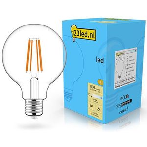 123led LED lamp E27 | Globe G95 | Filament | 2700K | Dimbaar | 7W (60W)