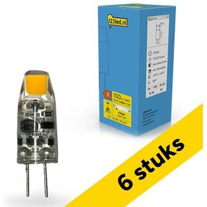 123led - G4 LED Capsule - Warm Wit - 6x 1W (11W) - COB Technologie