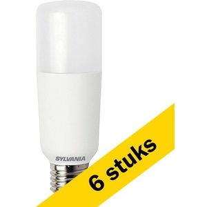 6x Sylvania LED lamp E27 | Buis | Mat | 6500K | 14W (100W)