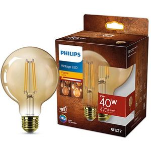 Philips LED lamp E27 | Globe G95 | Filament | Goud | 1800K | 7W (40W)
