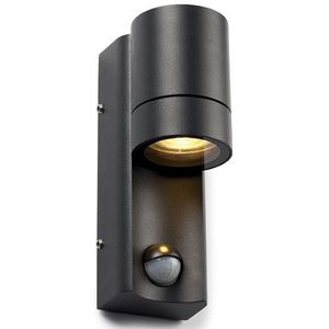Wandlamp buiten met sensor GU10 | Skye | IP54 | Zwart