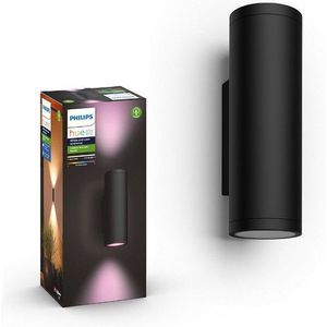 Philips Hue Outdoor Appear wandlamp zwart | White en Color Ambiance