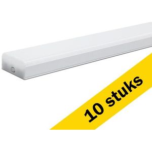 10x Led T5 Armatuur | 120 cm | Shadowless | incl. lamp | 6500K | 2400 lumen | 24W