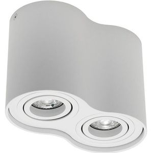 Led opbouwspot | Rond | Wit | 2x GU10 fitting