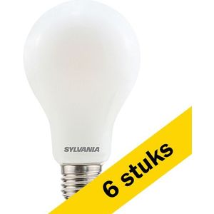 6x Sylvania LED lamp E27 | Peer A60 | Mat |  6500K | Dimbaar | 11.2W (100W)
