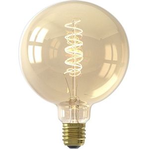 Calex LED lamp E27 | Globe G125 | Filament | Goud | 2100K | Dimbaar | 5.5W (40W)