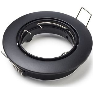 Led inbouwarmatuur | Rond | Zwart | GU10 fitting | Ø 75 mm | IP20