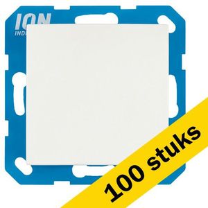 100x ION Industries Blindplaat V1/J1 | Alpin wit glanzend