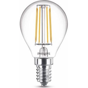 Philips LED lamp E14 | Kogel P45 | Filament | Helder | 2700K | 4.3W (40W)