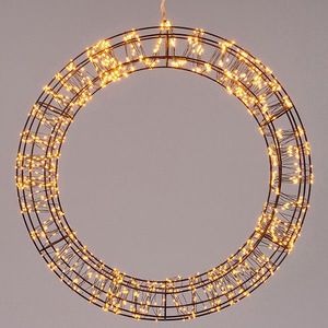 Kerstkrans Ø 56 cm | 1200 lampjes | Warm Wit