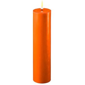Led kaars 5 x 20 cm | Oranje | 3D vlam | Deluxe HomeArt