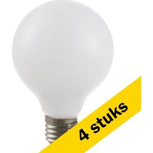 4x 23led LED lamp E27 | Globe G80 | Mat | 2500K | Dimbaar | 4W (30W)