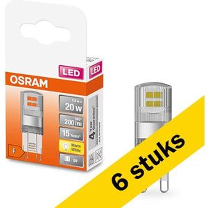 6x Osram G9 LED capsule | SMD | Helder | 2700K | 1.9W (20W)